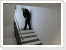 Bürogolf kann auch über Treppen gespielt werden