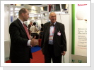 Dr. Stabenau besucht unseren Messestand. Dr. Stabenau besucht unseren Messestand.